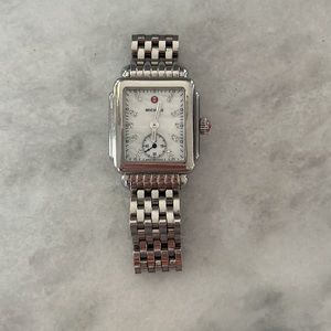 Michele Deco Mid Mother of Pearl Diamond Watch